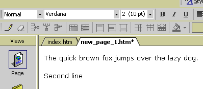 FrontPage fonts -3