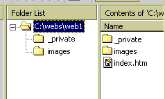 Create FrontPage website 1