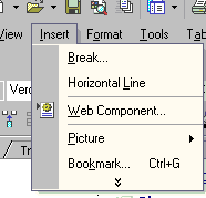 page includes with webbot