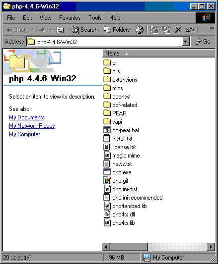 php folder structure